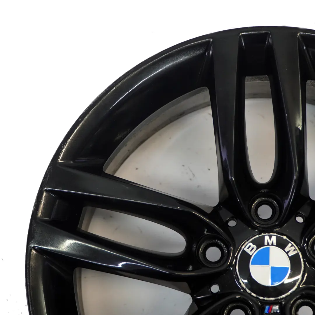 BMW F20 F21 Rear Black Alloy Wheel Rim 18" ET:52 8J M Double Spoke 461 7846785