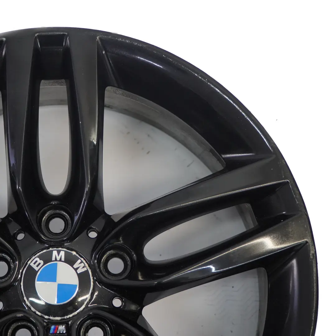 BMW F20 F21 Rear Black Alloy Wheel Rim 18" ET:52 8J M Double Spoke 461 7846785