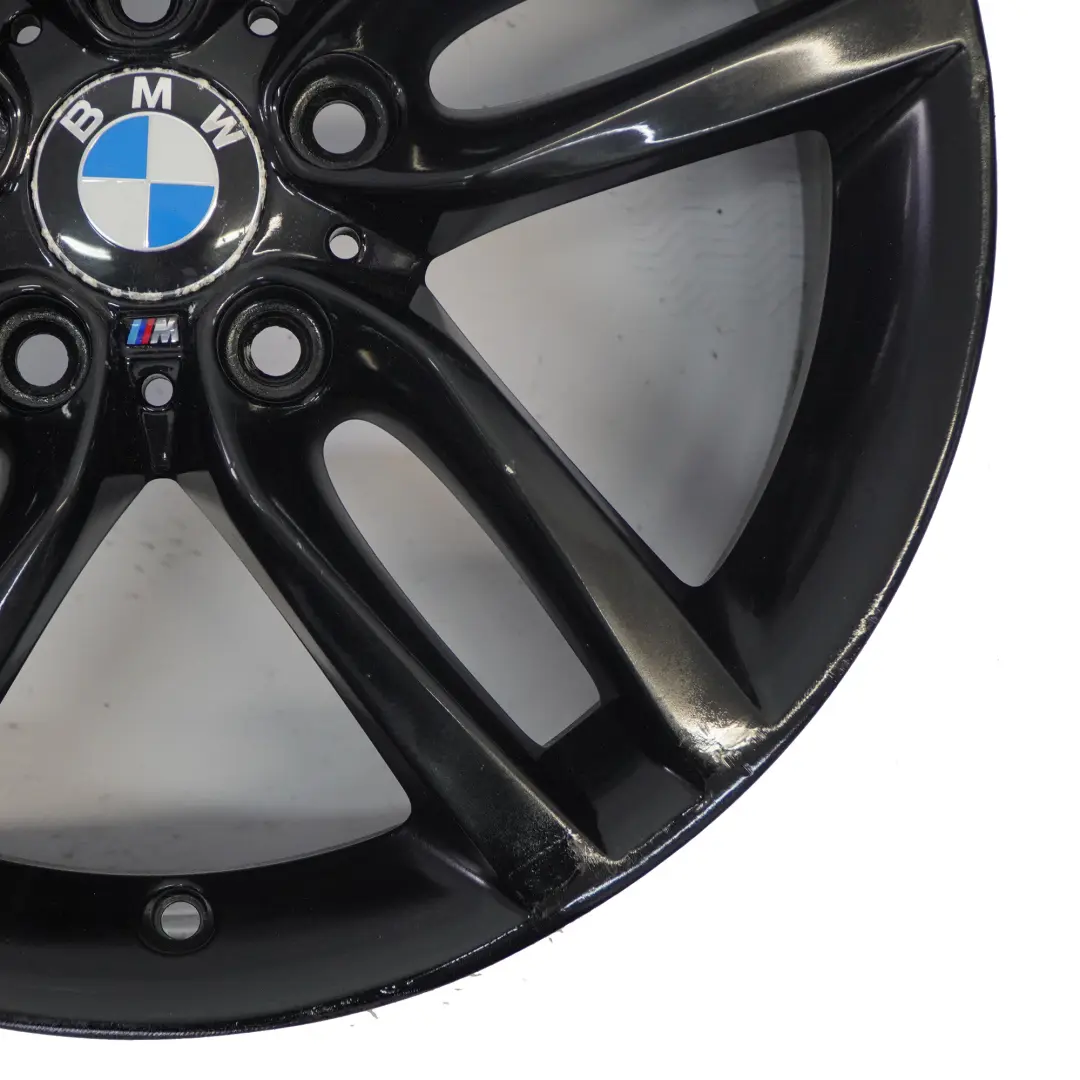 BMW F20 F21 Rear Black Alloy Wheel Rim 18" ET:52 8J M Double Spoke 461 7846785