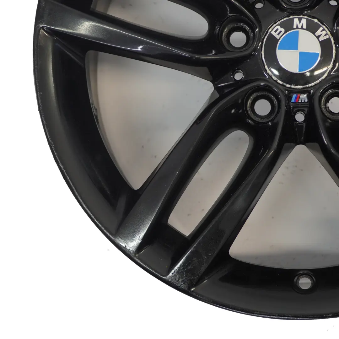 BMW F20 F21 Rear Black Alloy Wheel Rim 18" ET:52 8J M Double Spoke 461 7846785