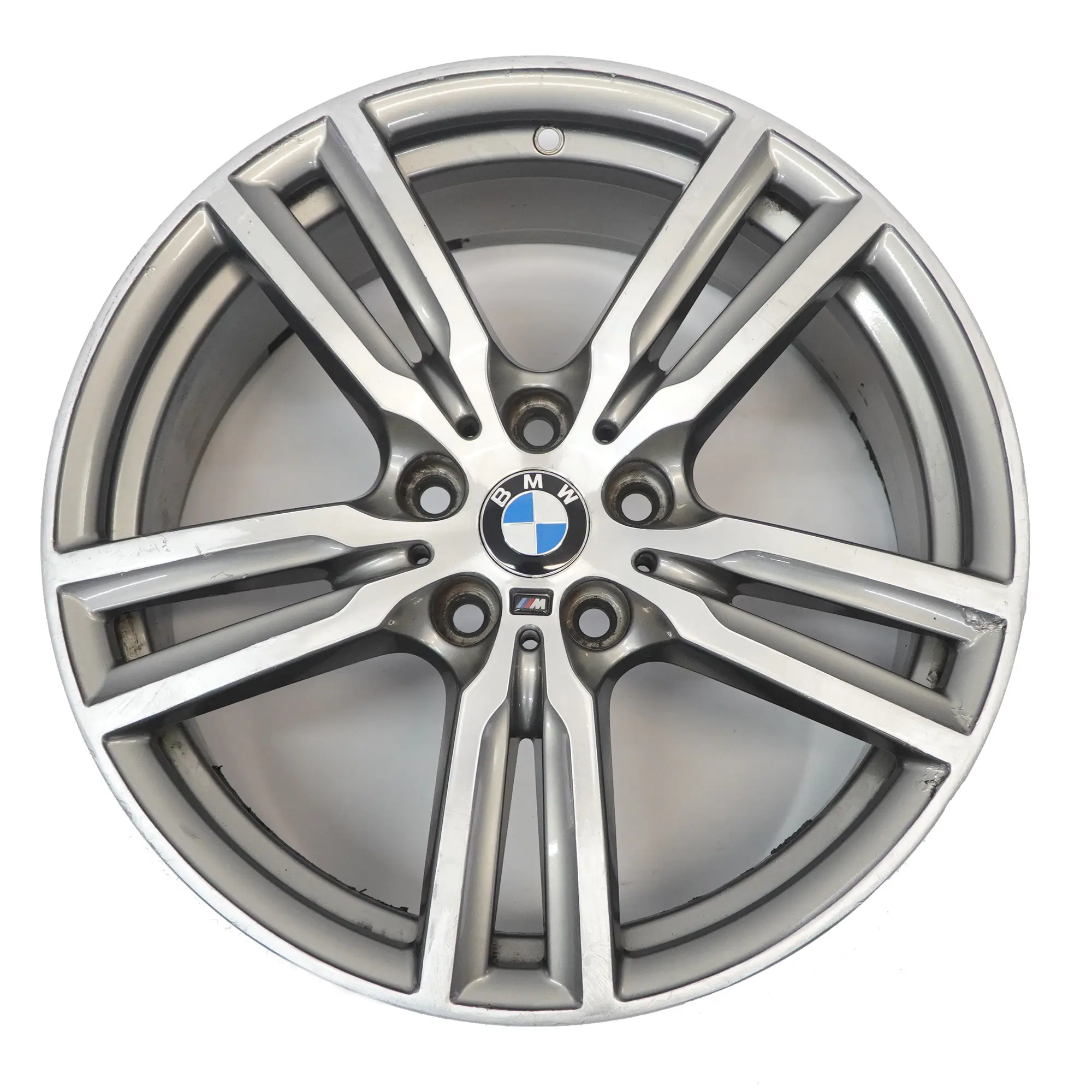 Llanta aleación BMW F45 F46 Gris Férrico 18" M Doble Radio 486 ET:57 8J 7848602