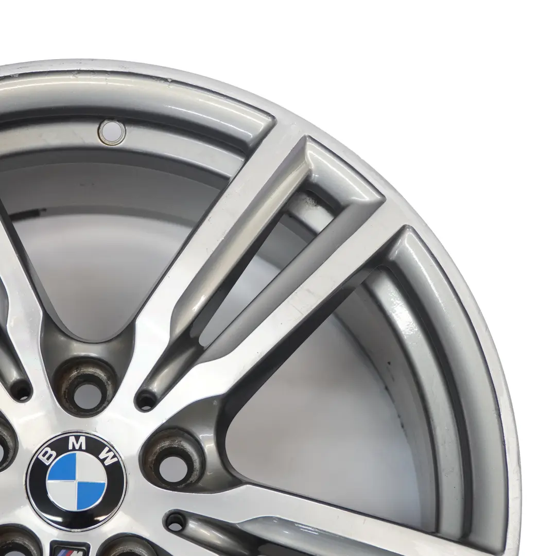 BMW F45 F46 Ferric Grey Alloy Wheel Rim 18" M Double Spoke 486 ET:57 8J 7848602