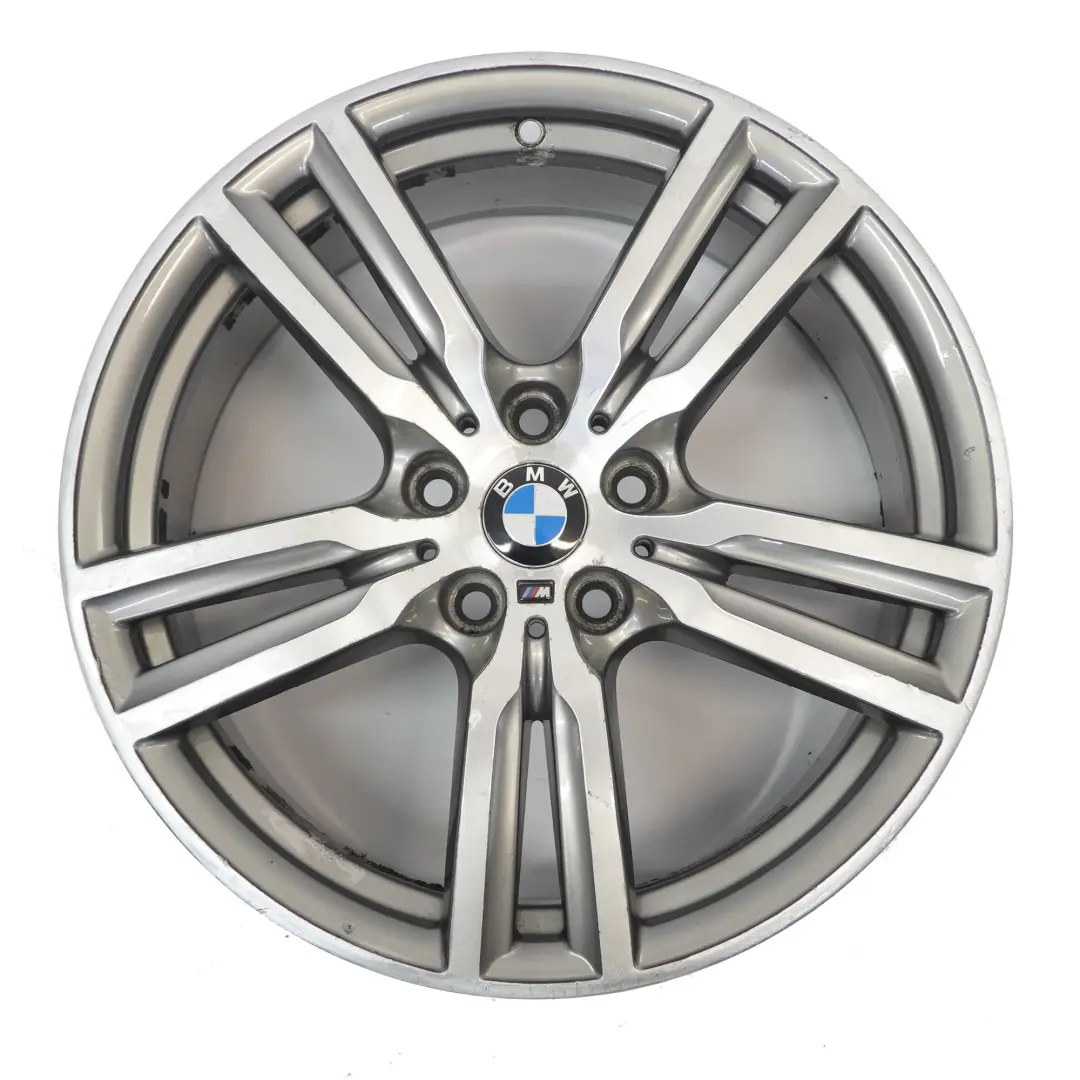 BMW F45 F46 Ferric Grey Alloy Wheel Rim 18" M Double Spoke 486 ET:57 8J 7848602