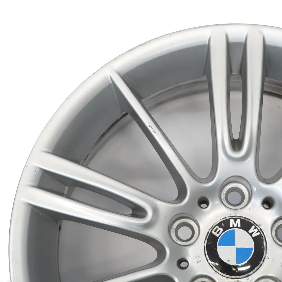 BMW E90 E91 E92 E93 Llanta aleación delantera plateada 18" 34 8J M Spider Spoke