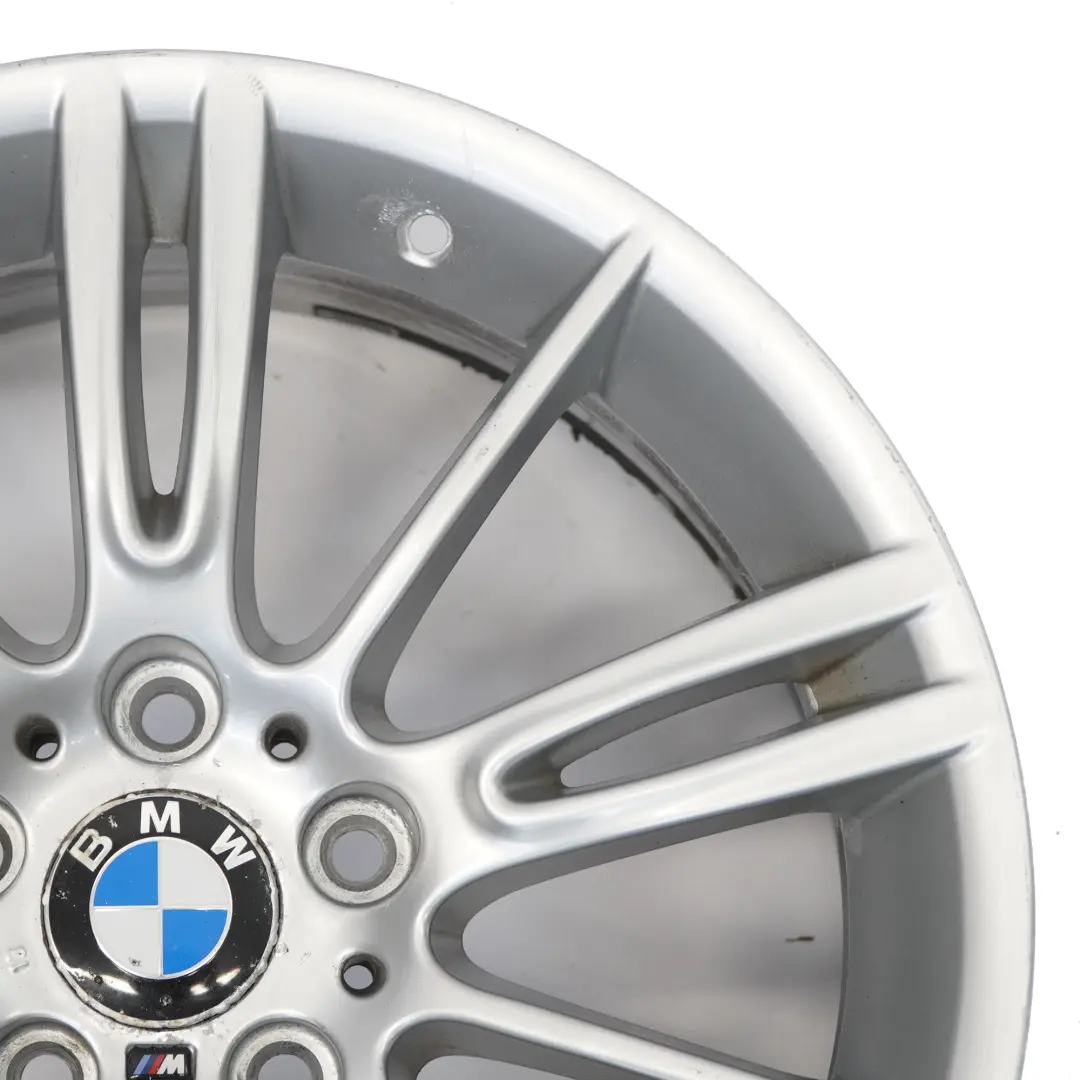 BMW E90 E91 E92 E93 Llanta aleación delantera plateada 18" 34 8J M Spider Spoke