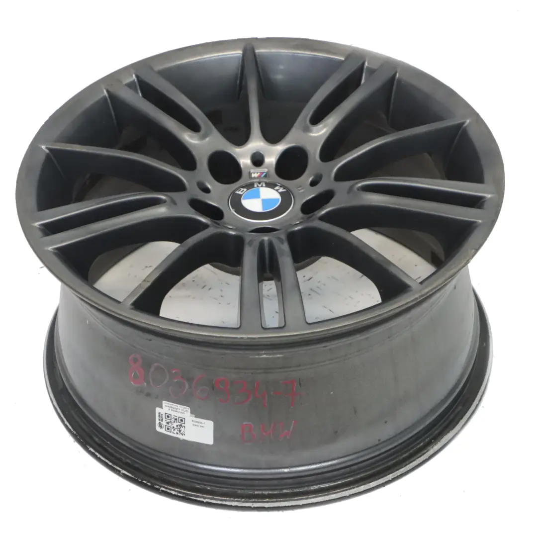 BMW E90 E91 Gris llanta aleación trasera 18 "M Spider Spoke 8,5J ET:37 8036934