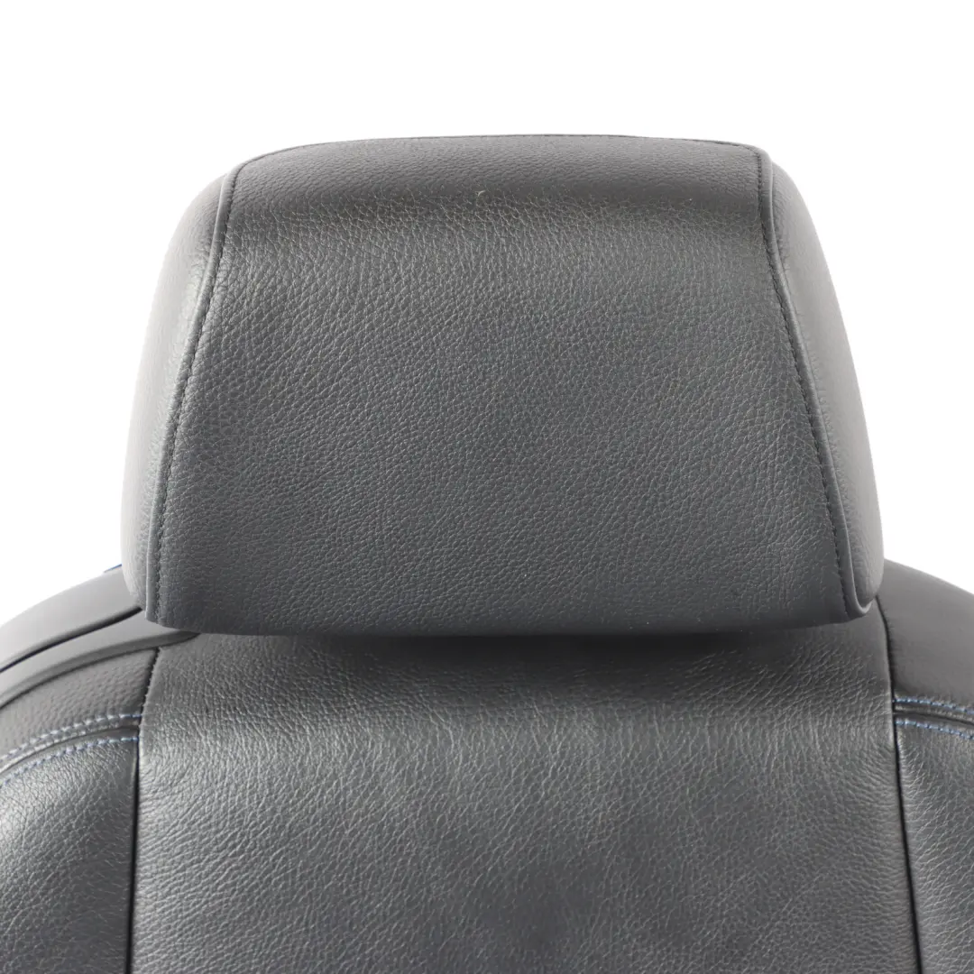 BMW E88 Convertible M Sport Front Seat Right O/S Leather Boston Black Blue