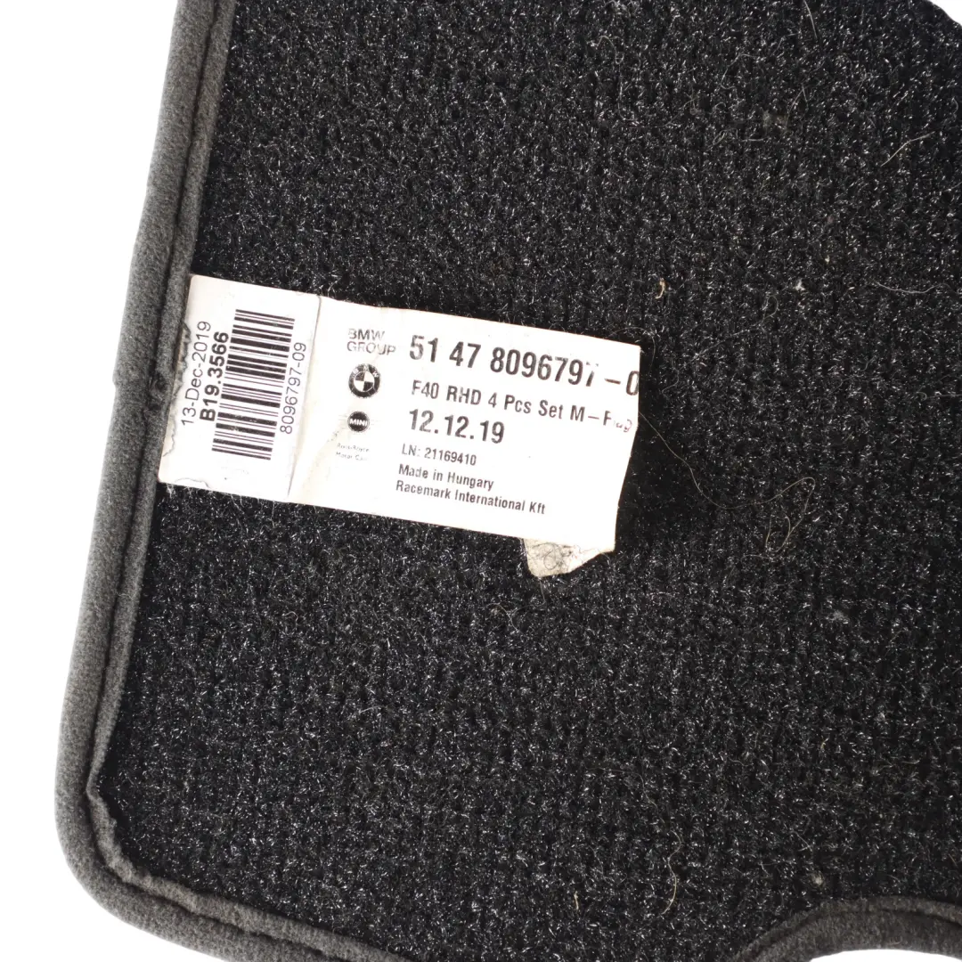 Floor Mats BMW F40 F44 Interior Front Rear Floor Mat Carpet Cover Set 8096797