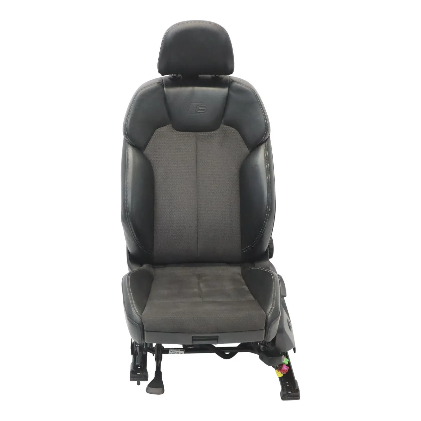 Audi Q5 Mk2 FY Sport Seat Front Left N/S Heated S-Line Half Leather Black Grey