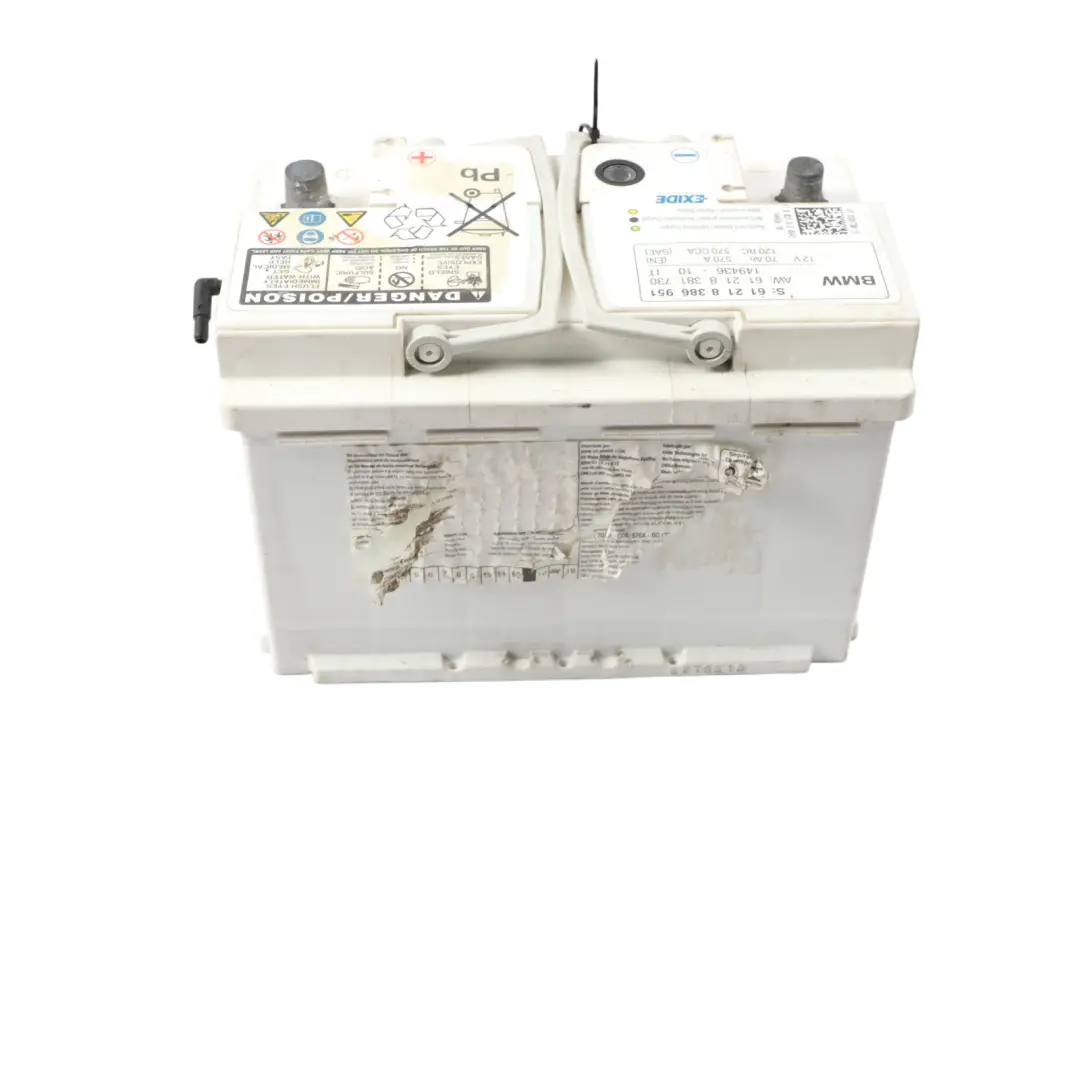 BMW EXIDE 12V Accumulator Battery 70Ah 570A 8386951 8381730