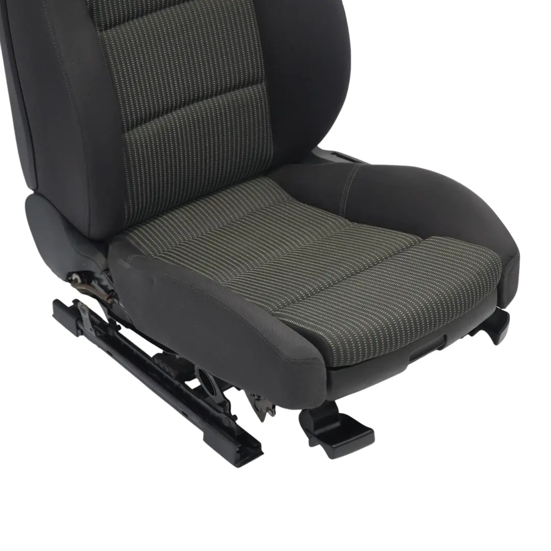 Audi A4 B7 Sport Asiento Delantero Izquierdo Tela Interior Panther Soul Negro