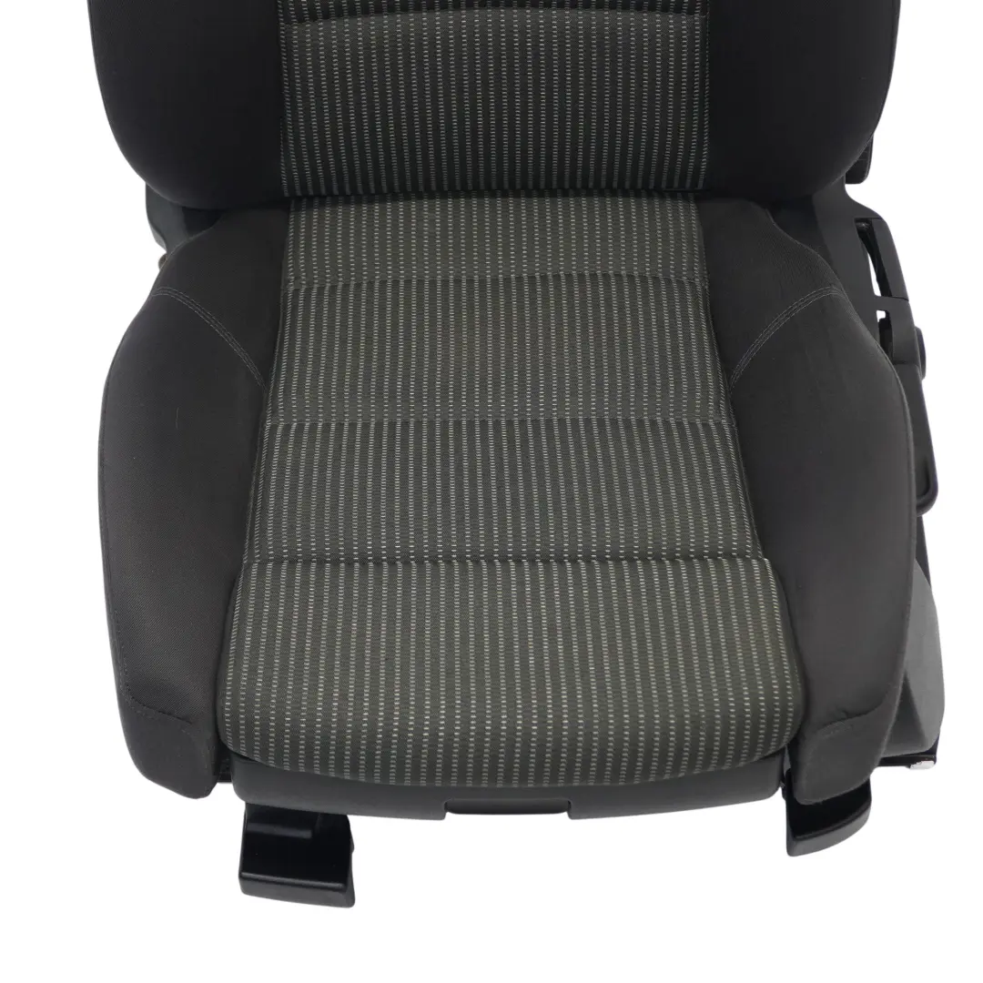 Audi A4 B7 Sport Asiento Delantero Izquierdo Tela Interior Panther Soul Negro