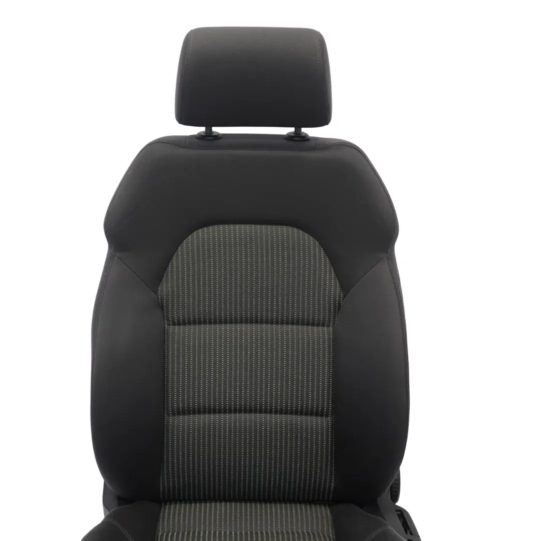 Audi A4 B7 Sport Asiento Delantero Izquierdo Tela Interior Panther Soul Negro