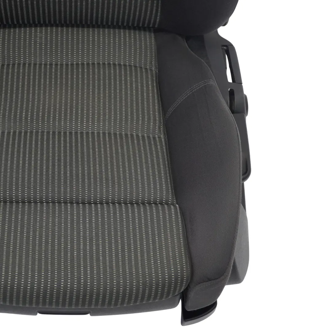 Audi A4 B7 Sport Asiento Delantero Izquierdo Tela Interior Panther Soul Negro