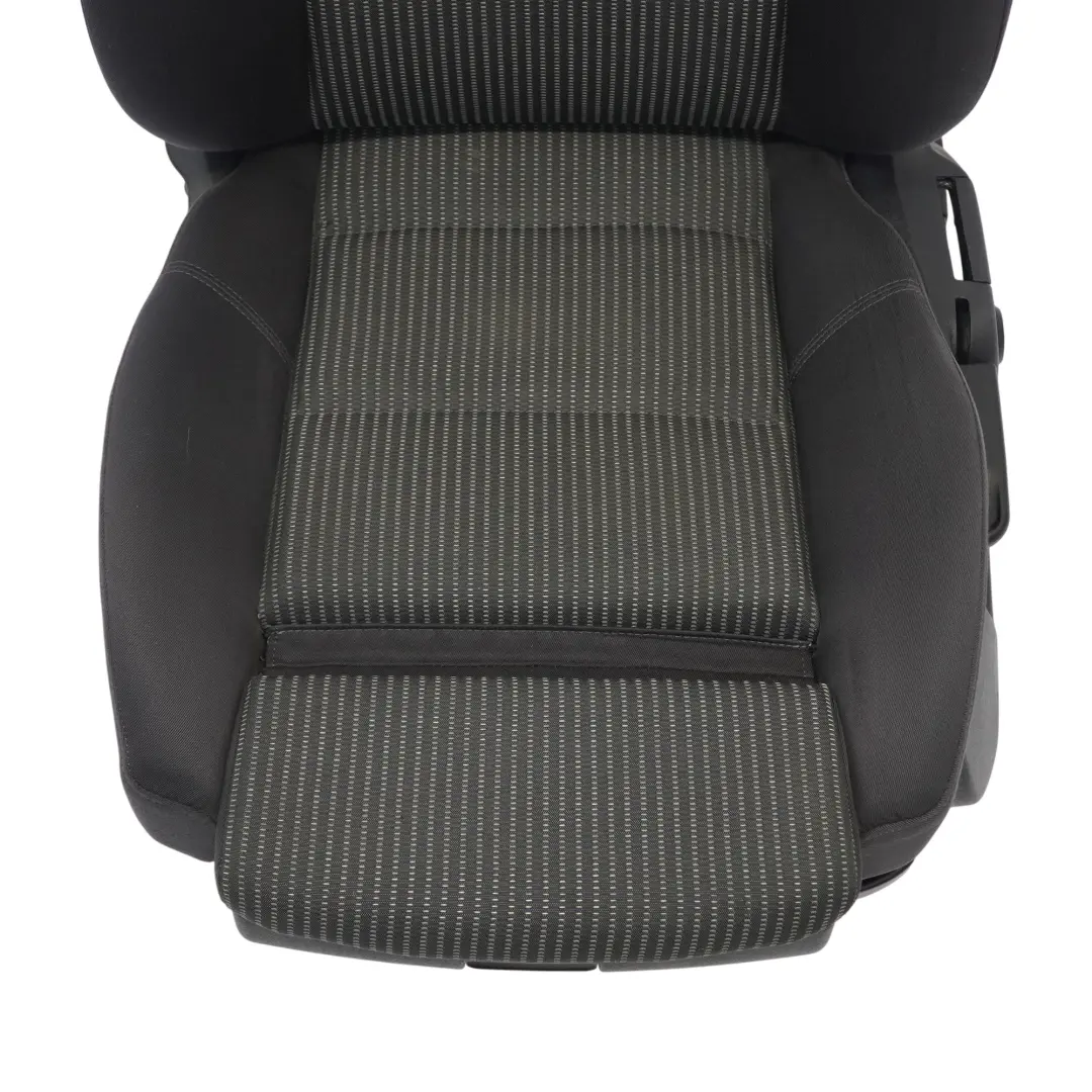 Audi A4 B7 Sport Asiento Delantero Izquierdo Tela Interior Panther Soul Negro