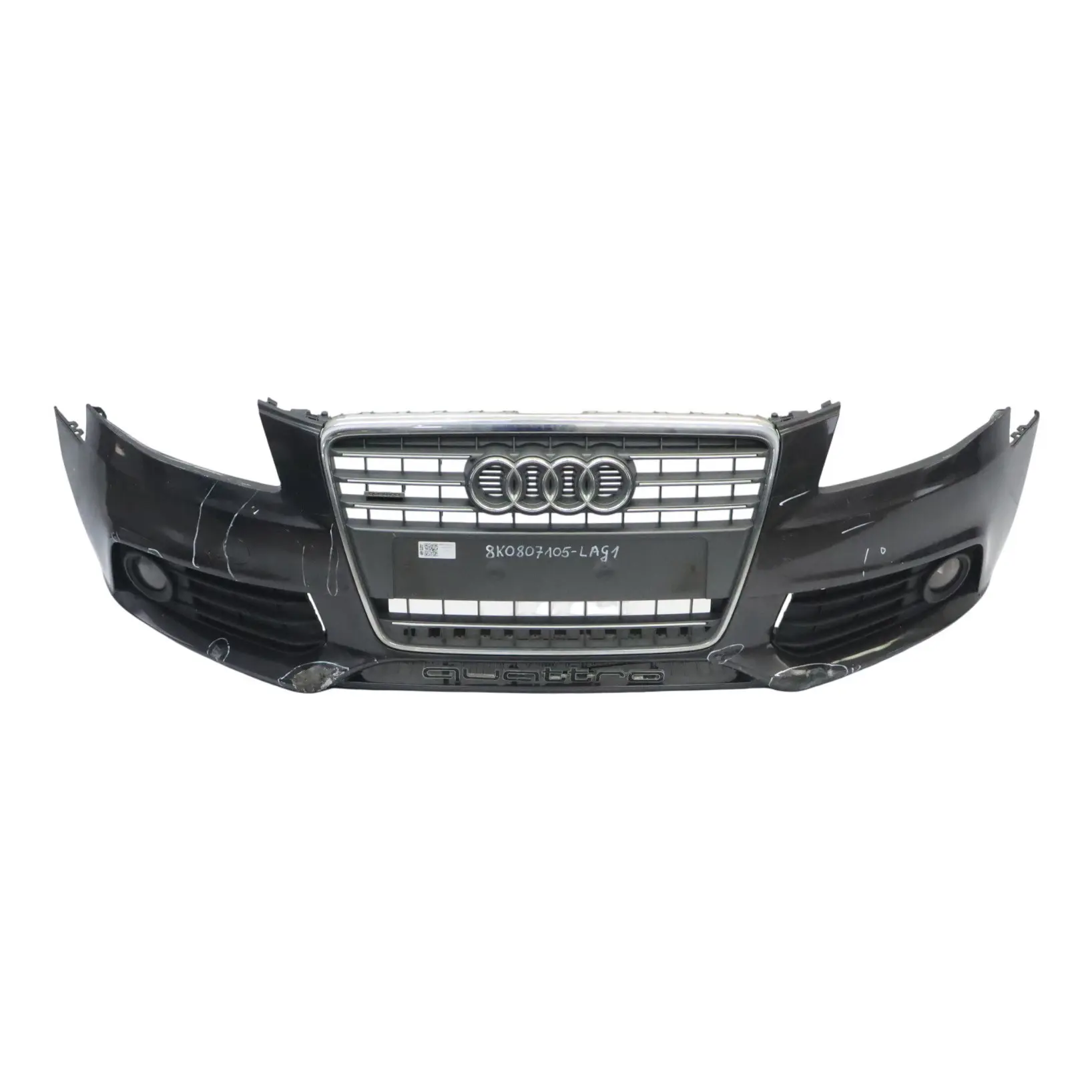 Audi A4 B8 Front Bumper Trim Panel Cover Lava Grey Pearl Effect - Z7L