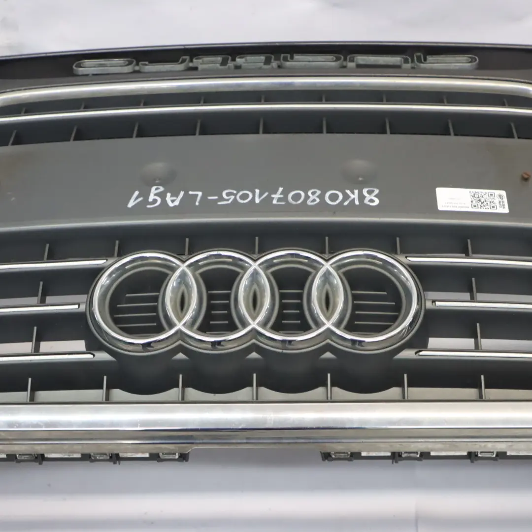 Audi A4 B8 Front Bumper Trim Panel Cover Lava Grey Pearl Effect - Z7L