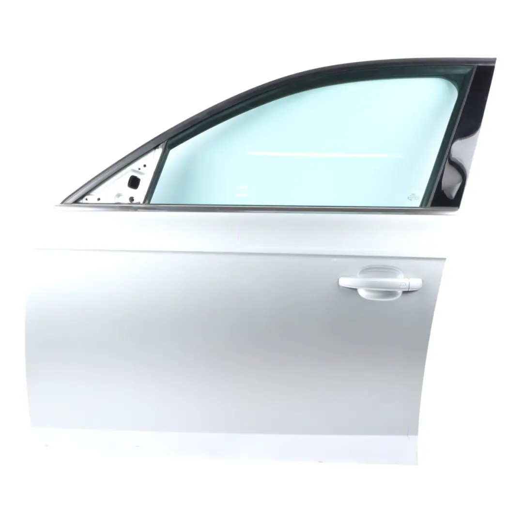 Audi A4 B8 Front Door Left N/S Ice Silver Metallic - X7W