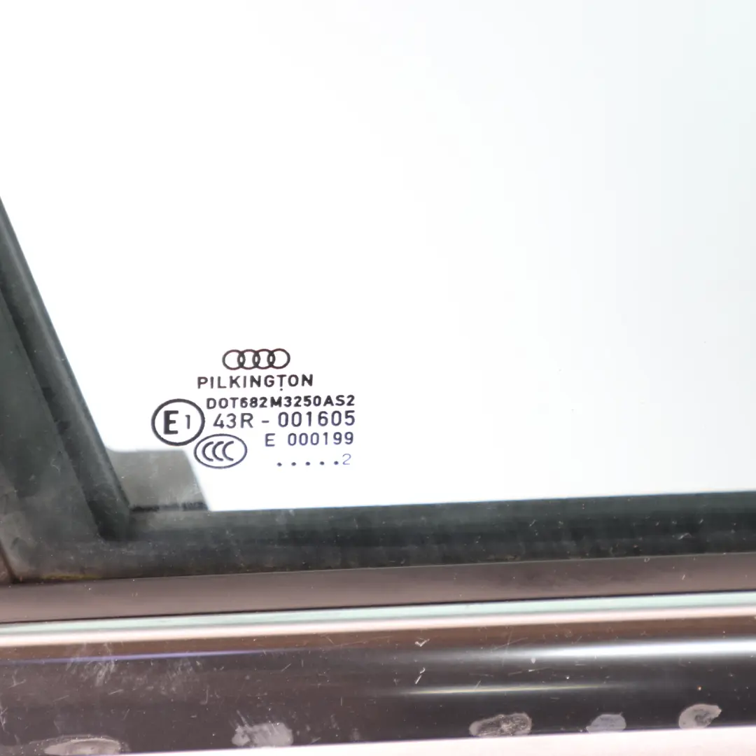 Audi A4 B8 Front Door Right O/S Ice Silver Metallic - X7W