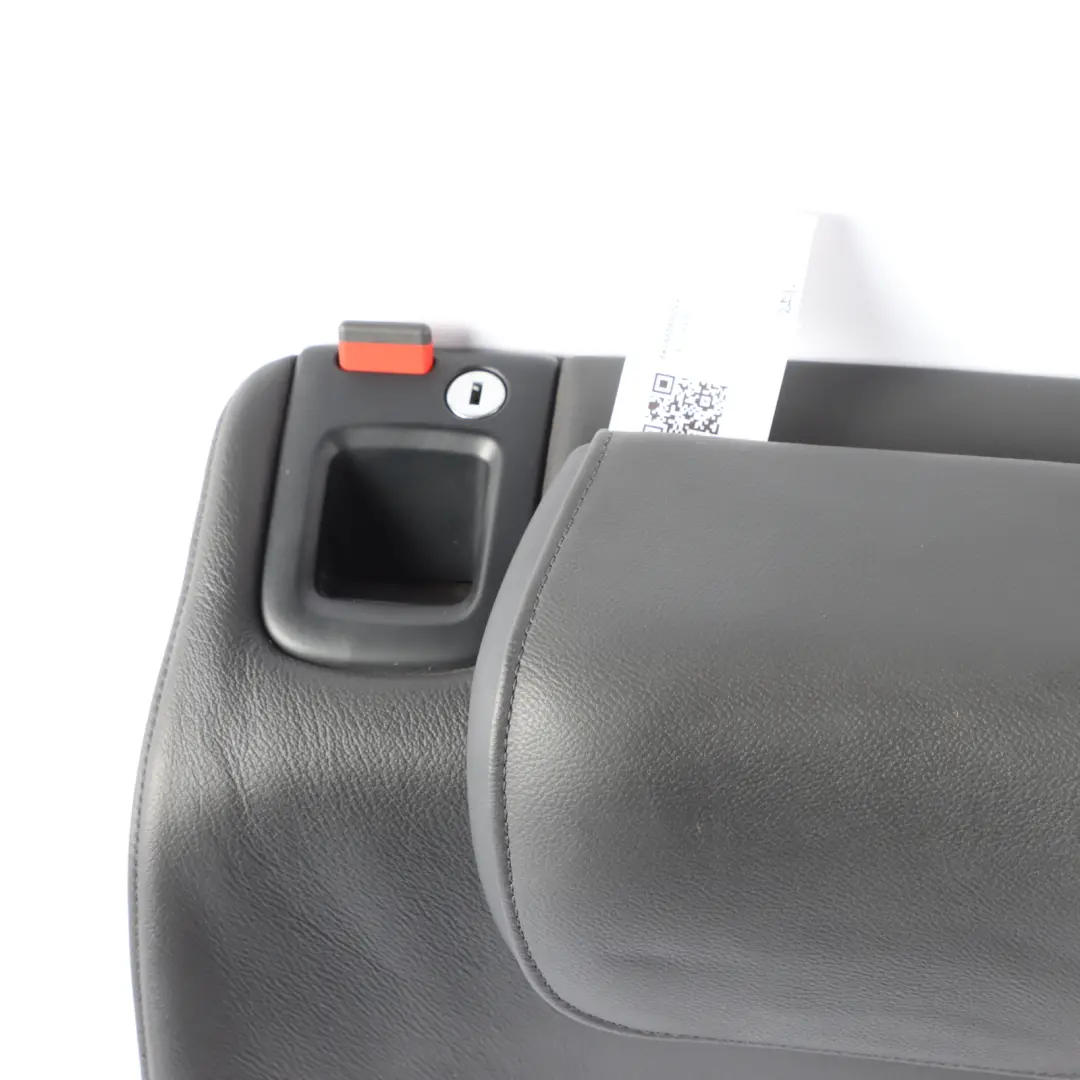 Audi A4 B8 Rear Seat Right O/S Backrest Cover Black Leather Soul Cup Holder