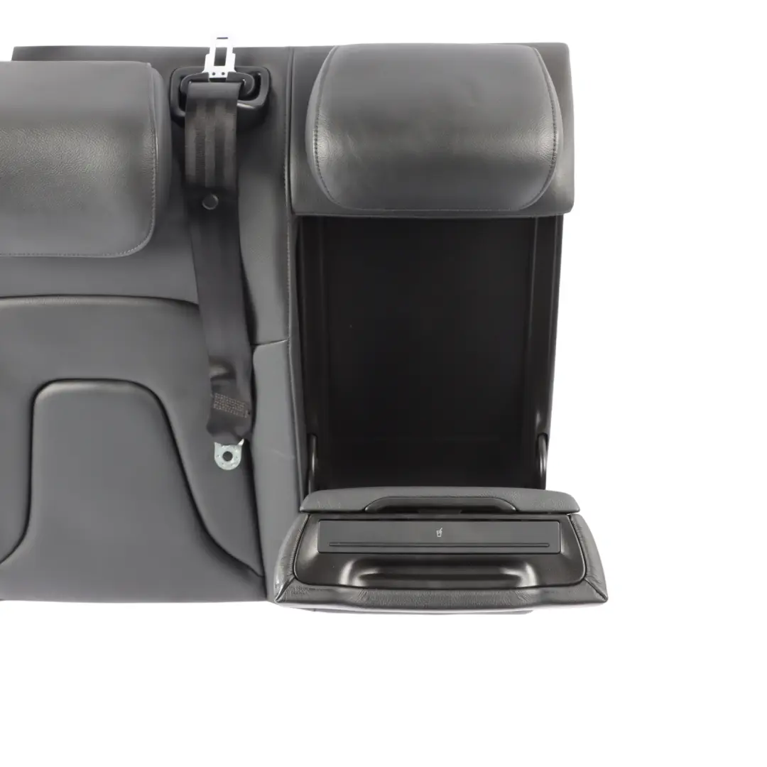 Audi A4 B8 Rear Seat Right O/S Backrest Cover Black Leather Soul Cup Holder