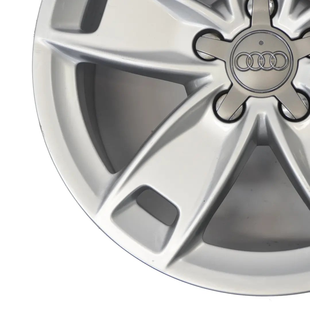 Audi A3 8P Silver Wheel Alloy Rim 17" 7,5J ET:56 Star Spoke 8P0601025BL