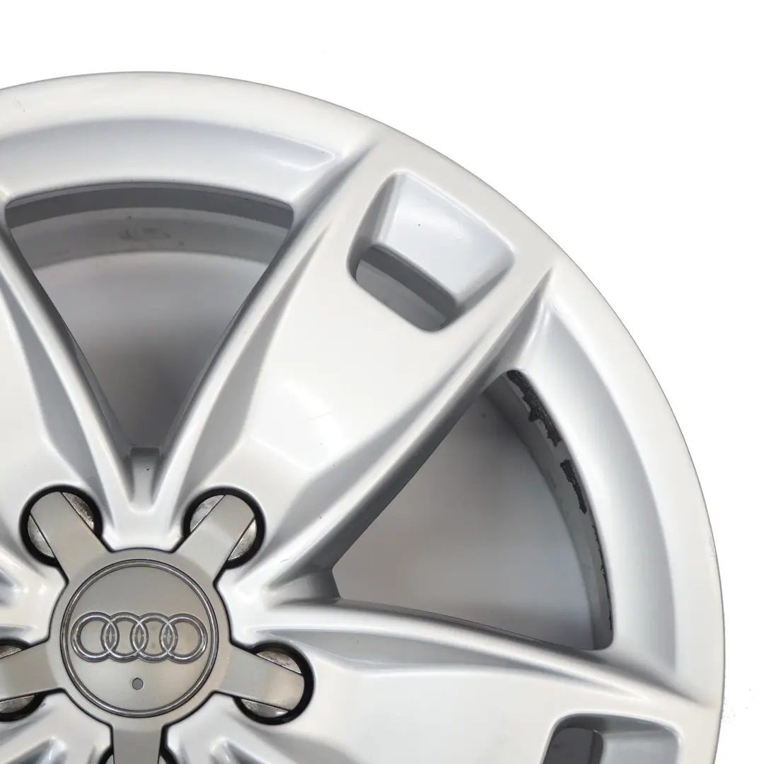 Audi A3 8P Silver Wheel Alloy Rim 17" 7,5J ET:56 Star Spoke 8P0601025BL