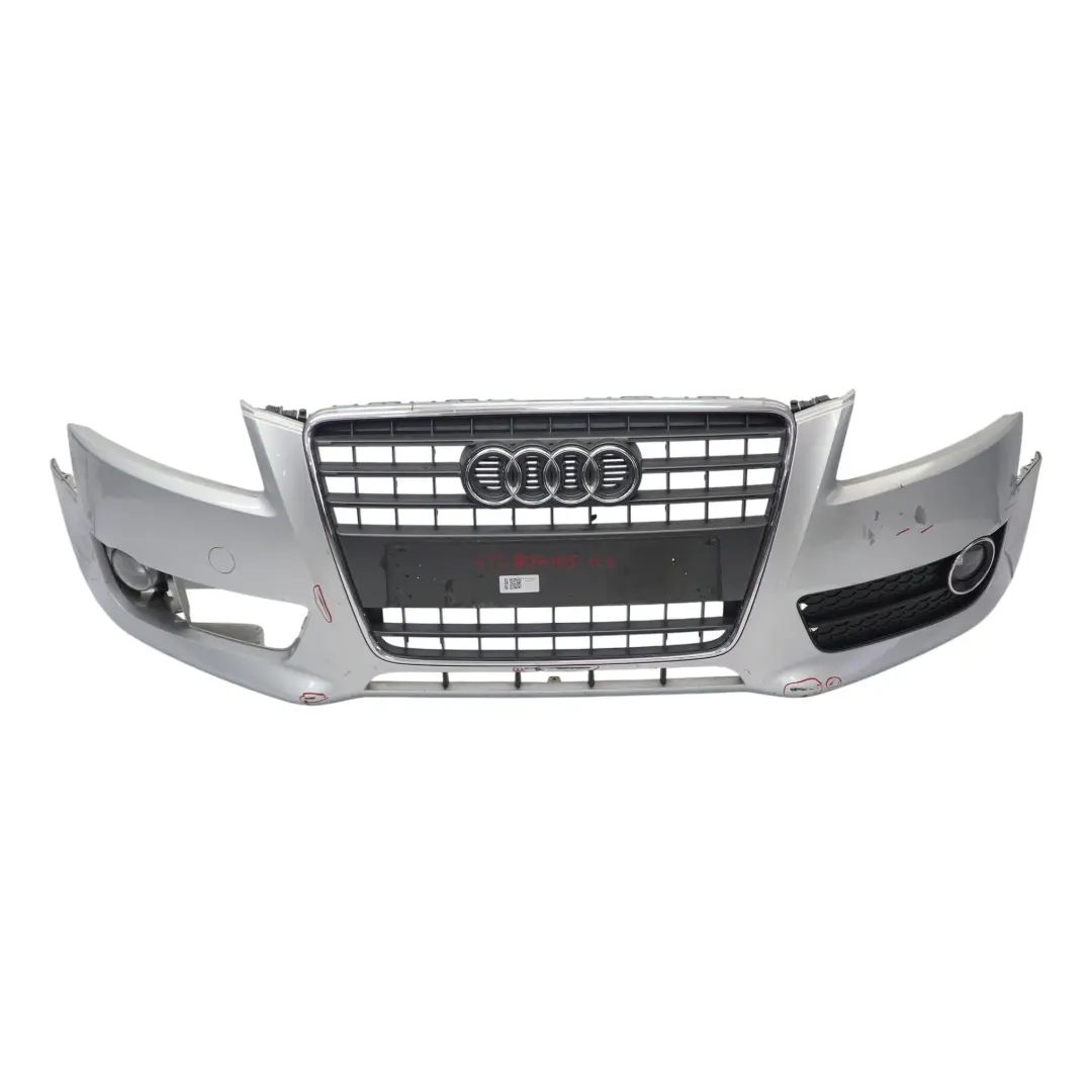 Audi A5 8T Front Bumper Trim Panel Covering Ice Silver Metallic - X7W