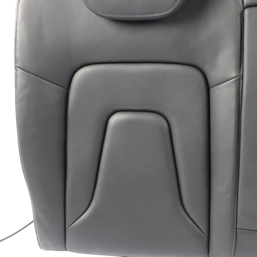 Audi A5 8T Seat Backrest Rear Right O/S Back Cover Leather Black