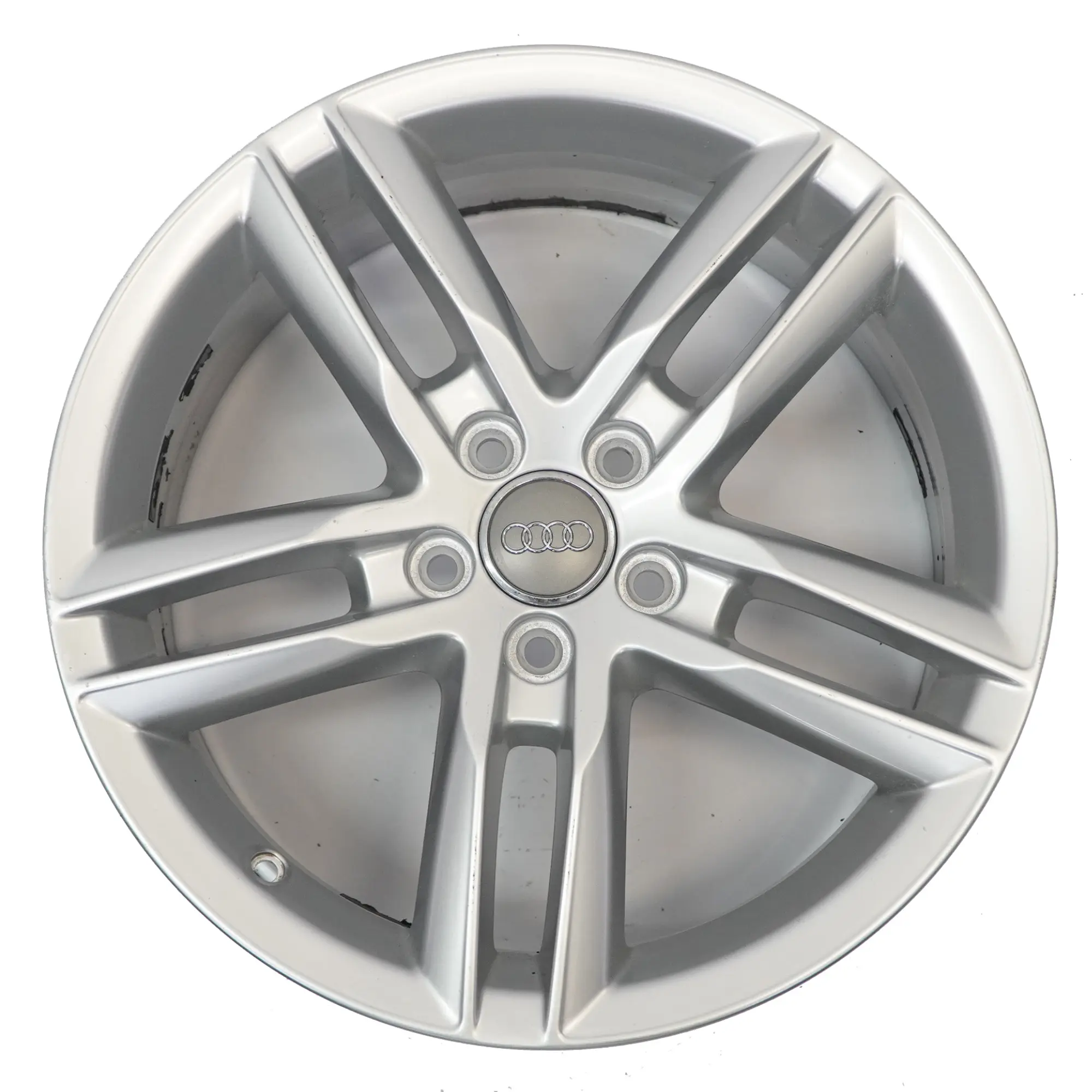 Llanta de aleación plateada Audi Q3 8U 18" 7J ET:43 Doble Star Spoke 8U0601025AA