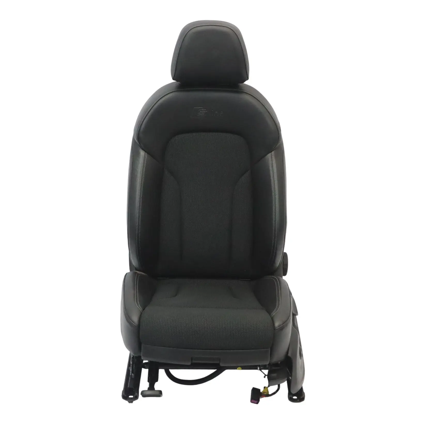 Audi Q3 8U Asiento Sport Delantero Izquierdo S-Line Calefactable Semipiel Negro