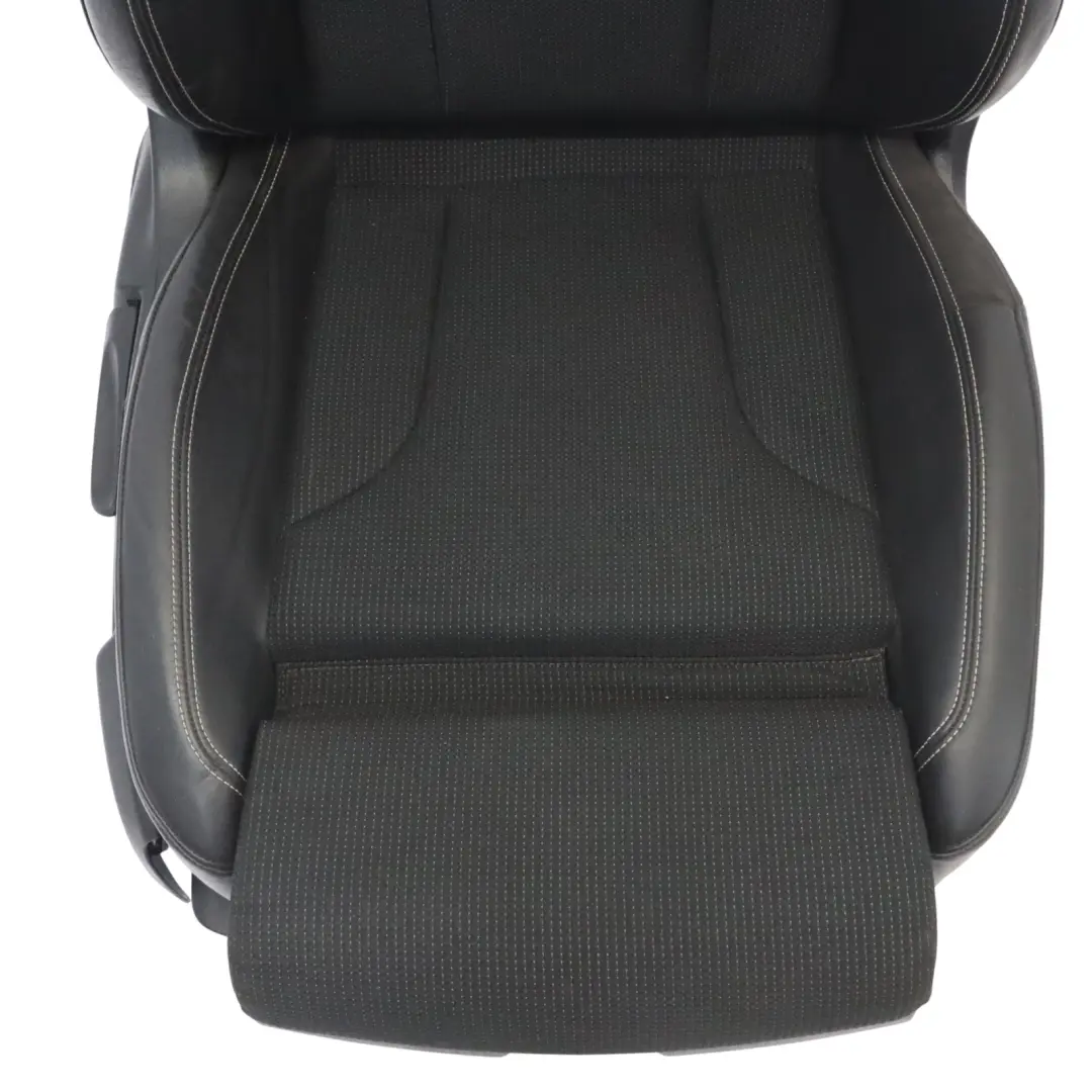 Audi Q3 8U Sport Seat Front Right O/S S-Line Interior Half Leather Black Silver