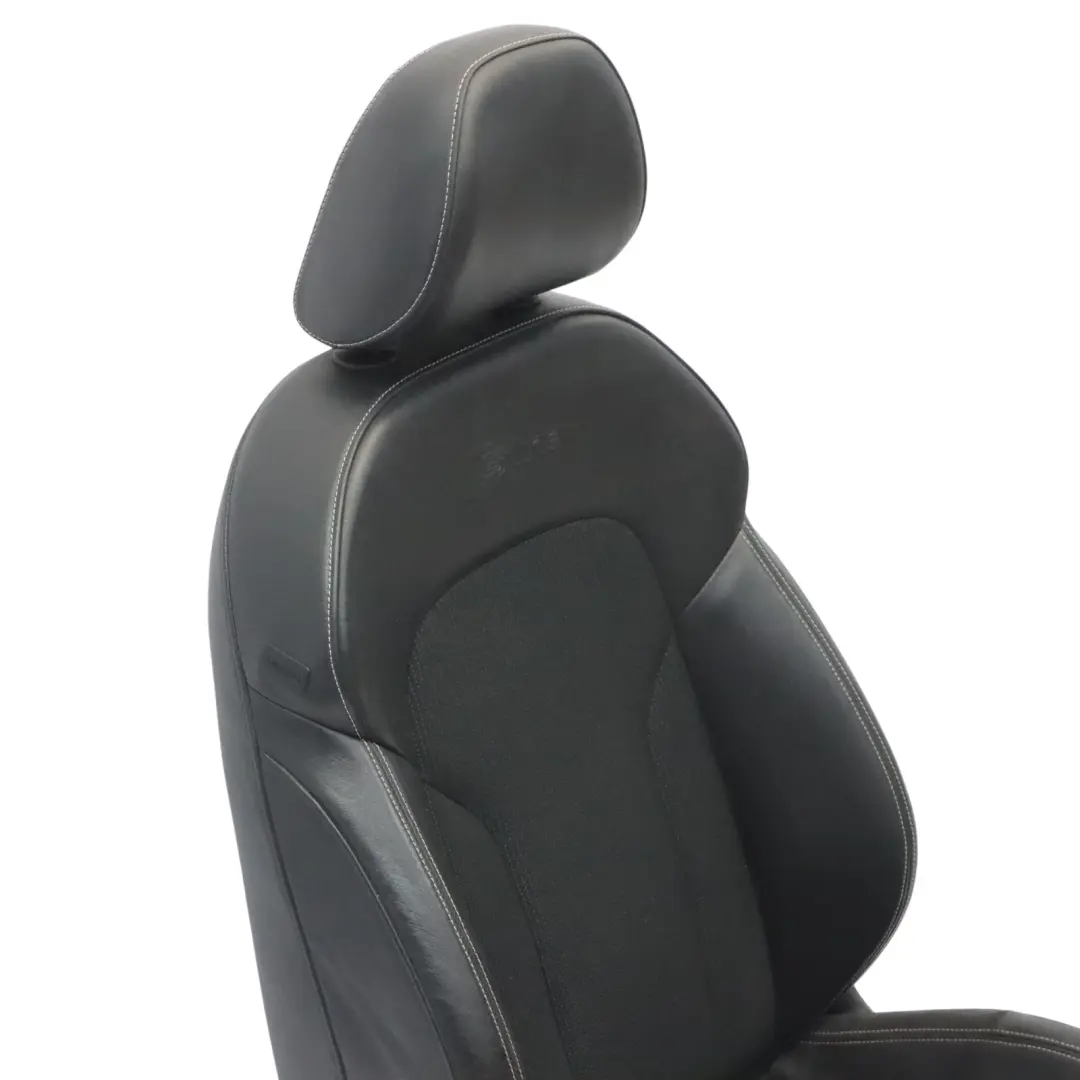 Audi Q3 8U Sport Seat Front Right O/S S-Line Interior Half Leather Black Silver