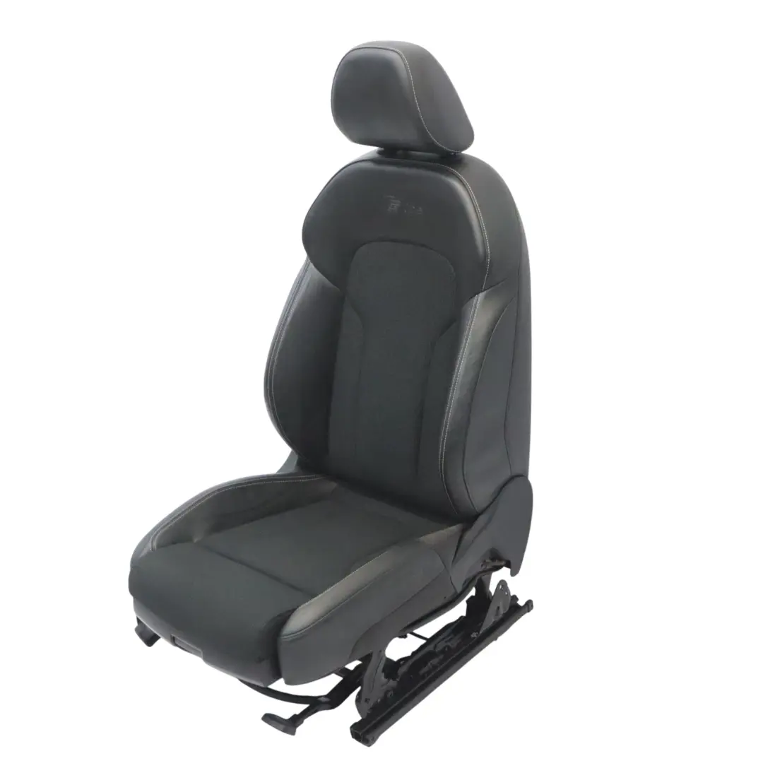 Audi Q3 8U Sport Seat Front Right O/S S-Line Interior Half Leather Black Silver