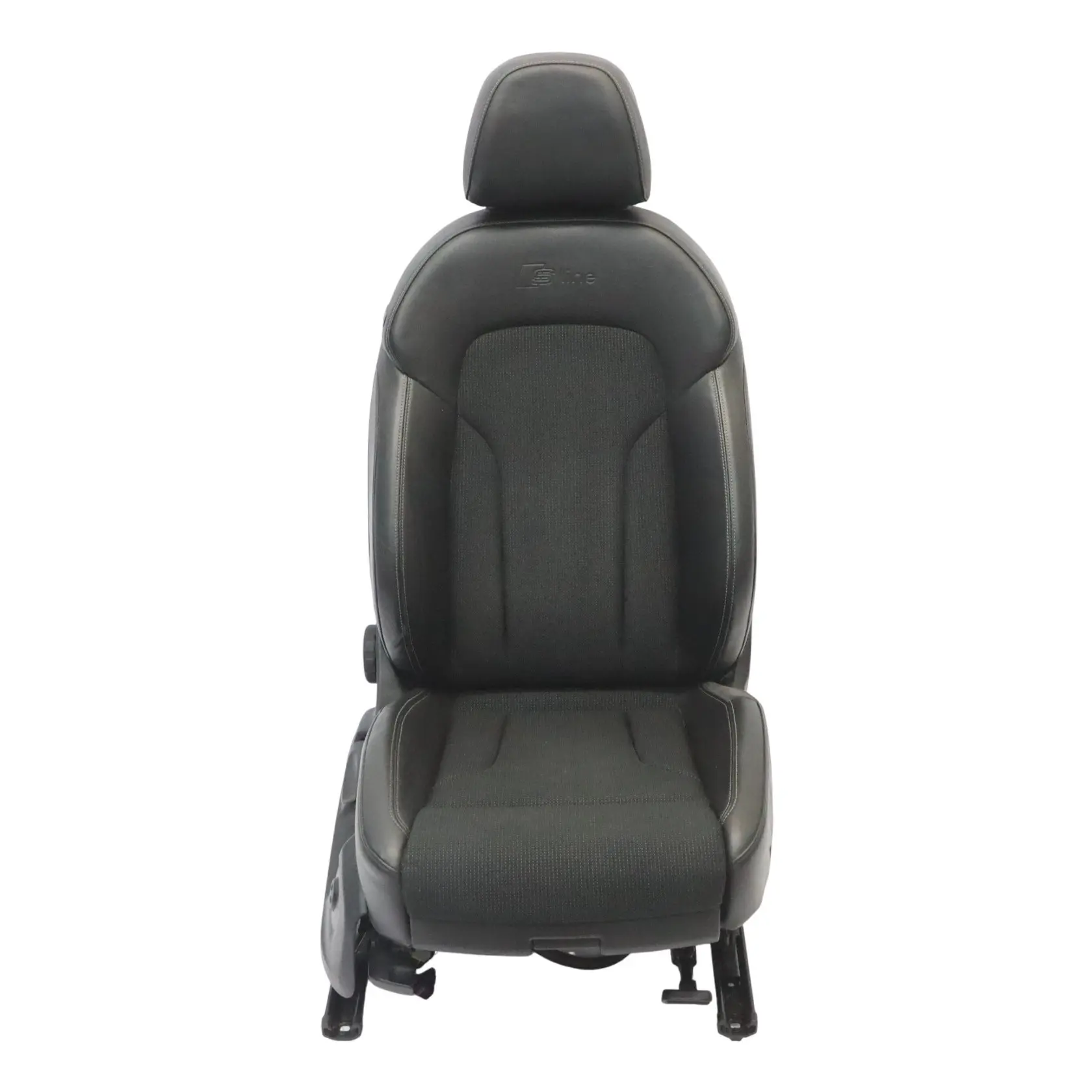 Audi Q3 8U Asiento Sport Delantero Derecho S-Line Calefactable Semipiel Negro