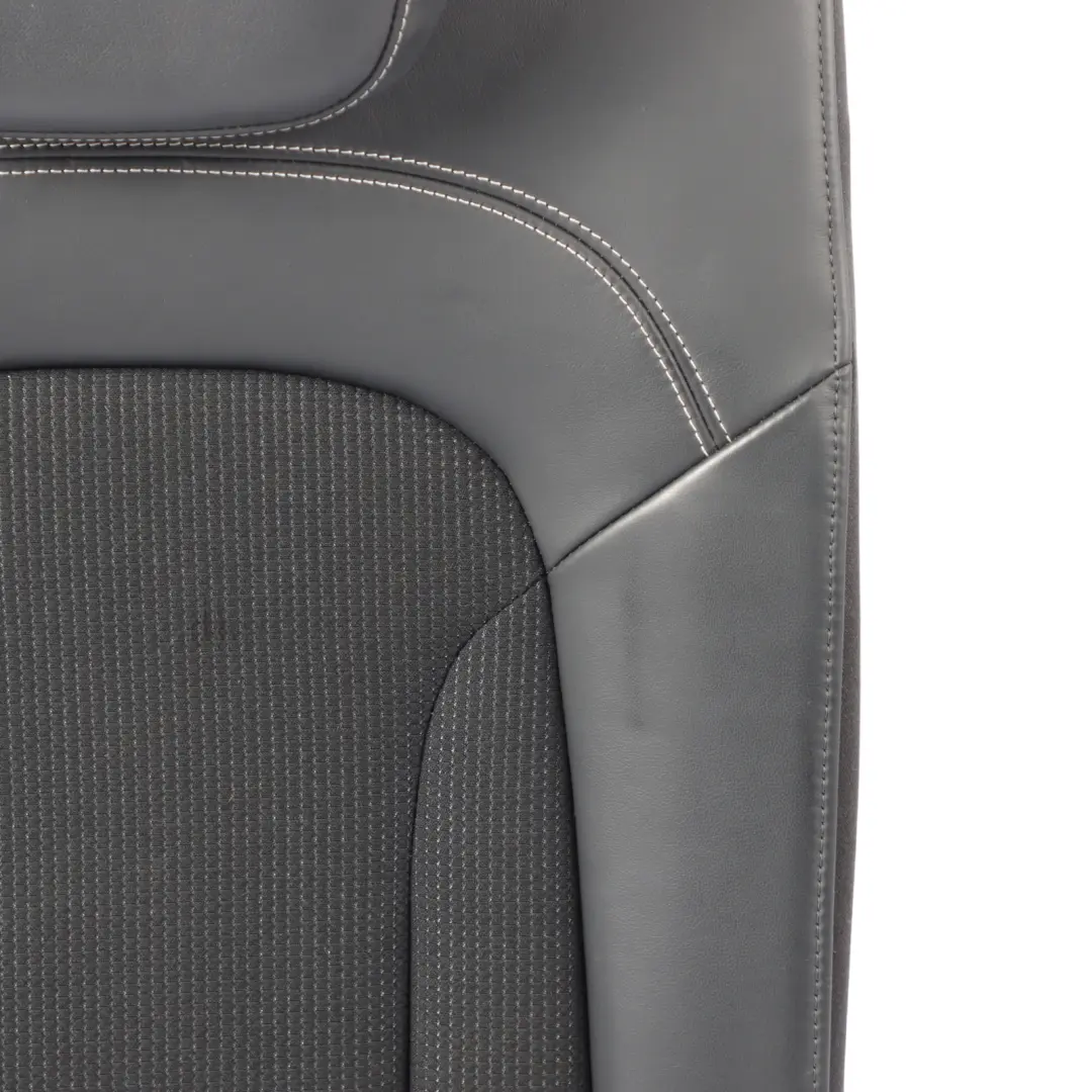 Audi Q3 8U Seat Backrest Cover Rear Left N/S Fabric Cloth Pearlnappa Black