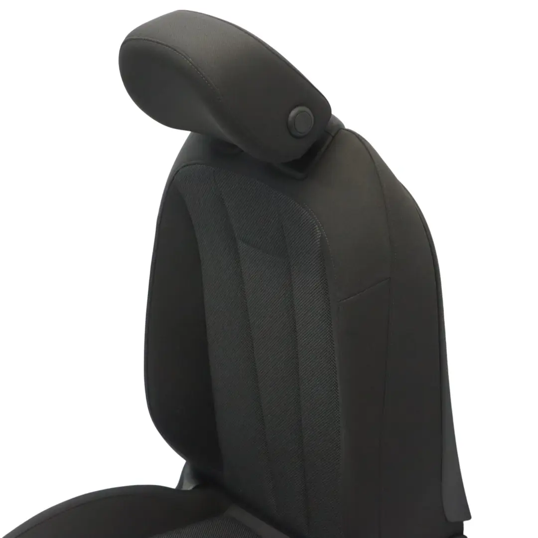 Audi A4 B9 8W Asiento Delantero Izquierdo Interior Calefactable Tela Soul Negro