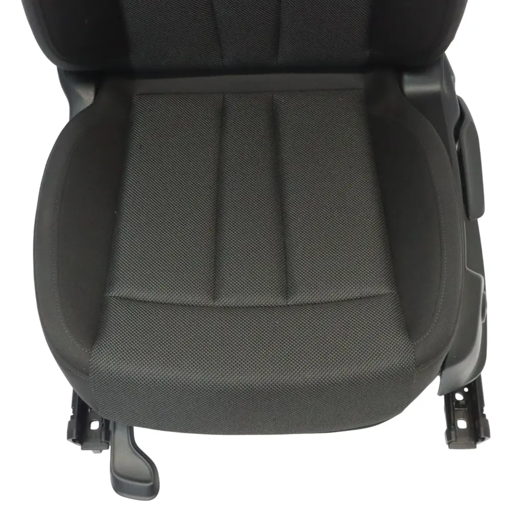 Audi A4 B9 8W Asiento Delantero Izquierdo Interior Calefactable Tela Soul Negro