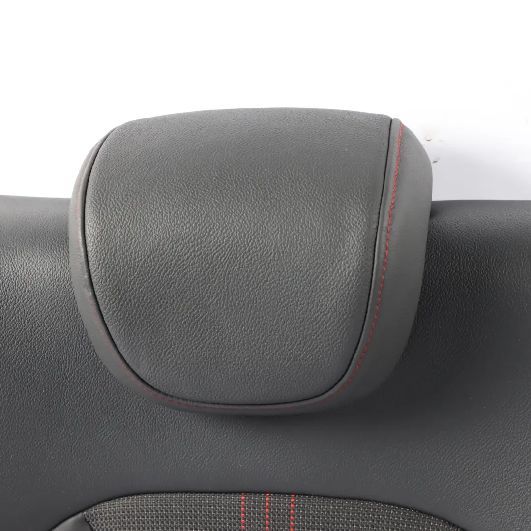 Audi S1 8X Seat Backrest Cover Rear Right O/S Black Tomato Red Leather Fabric