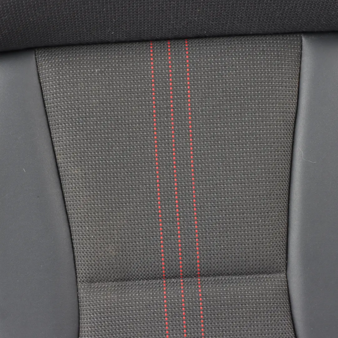 Audi S1 8X Rear Seat Cover Couch Bench Black Tomato Red Leather Fabric