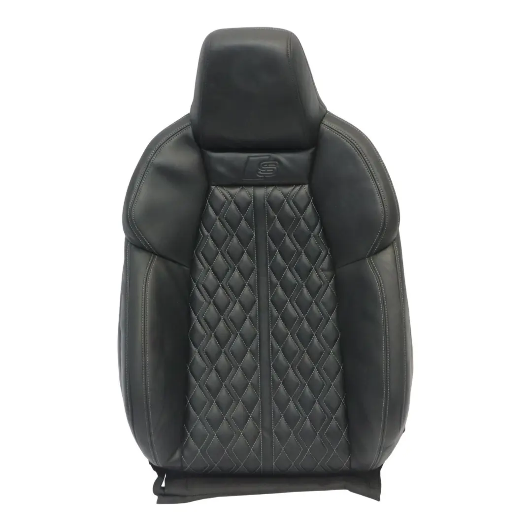 Audi S3 8Y Sport Seat Backrest Front Right O/S Heated Leather Soul Black Grey