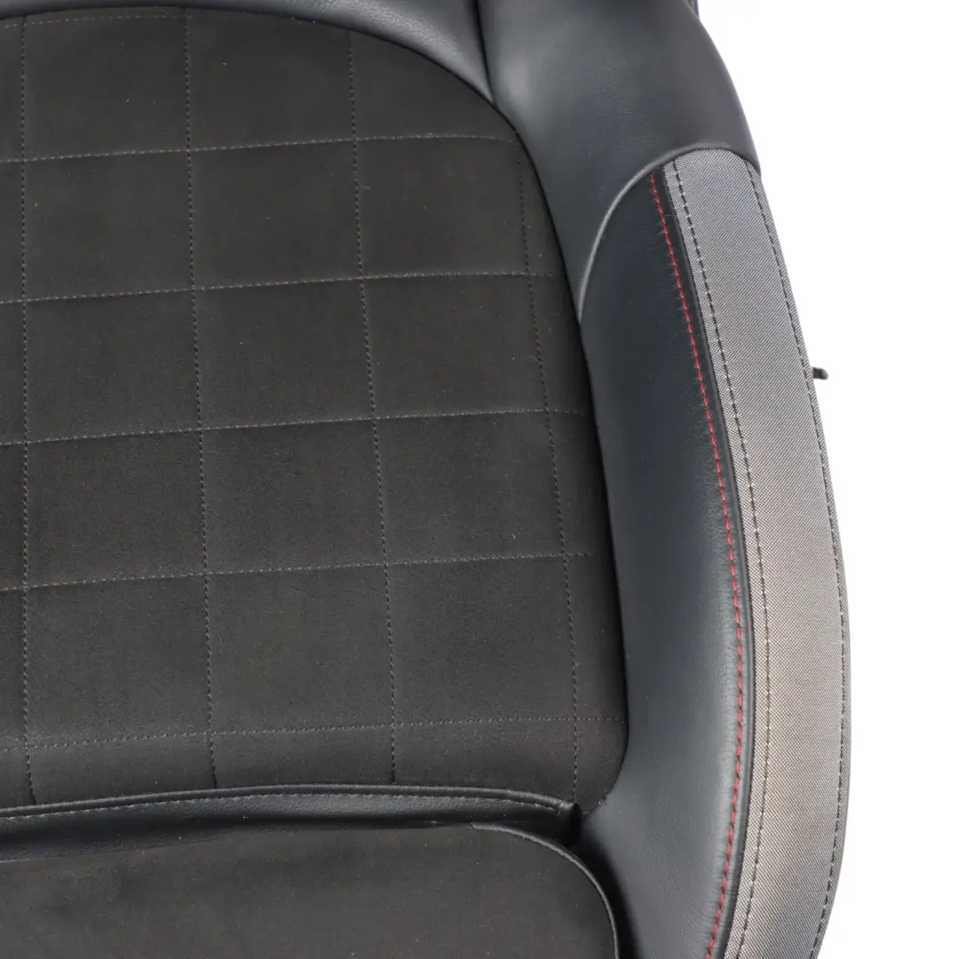 Mini F56 JCW Seat Front Right O/S Heated Alcantara Leather Dinamica Carbon Black