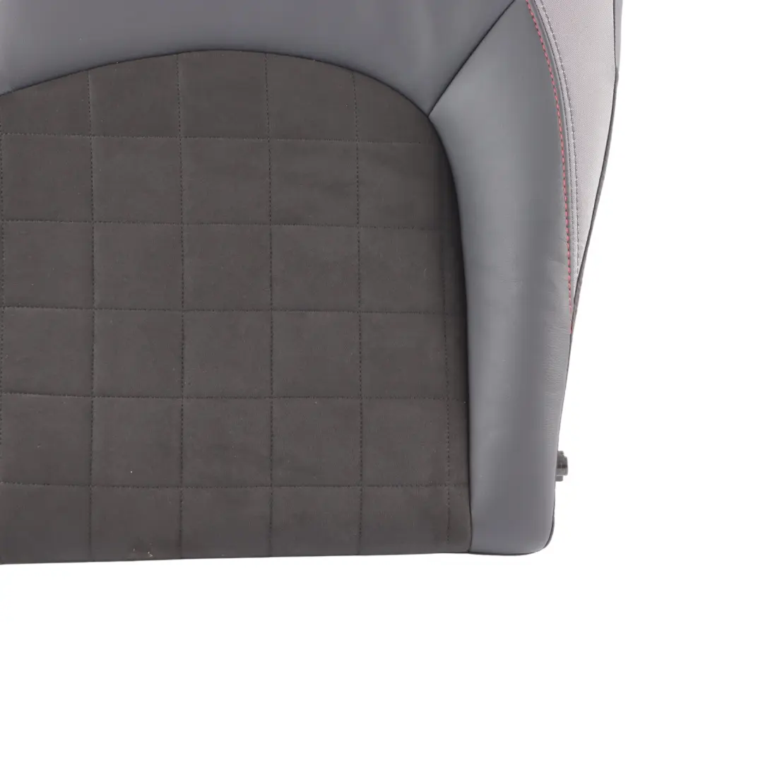 Mini F56 Seat Bench Backrest Rear Left N/S Half Leather Dinamica Carbon Black