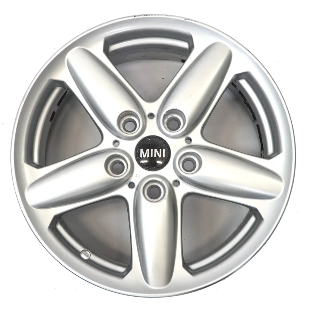 Mini Cooper One R60 R61 Silver Wheel Alloy Rim 16" 6,5J 5-Star Single Spoke 124