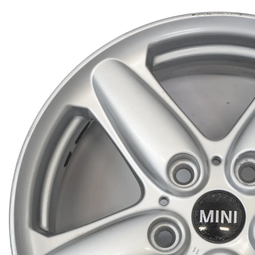 Mini Cooper One R60 R61 Silver Wheel Alloy Rim 16" 6,5J 5-Star Single Spoke 124