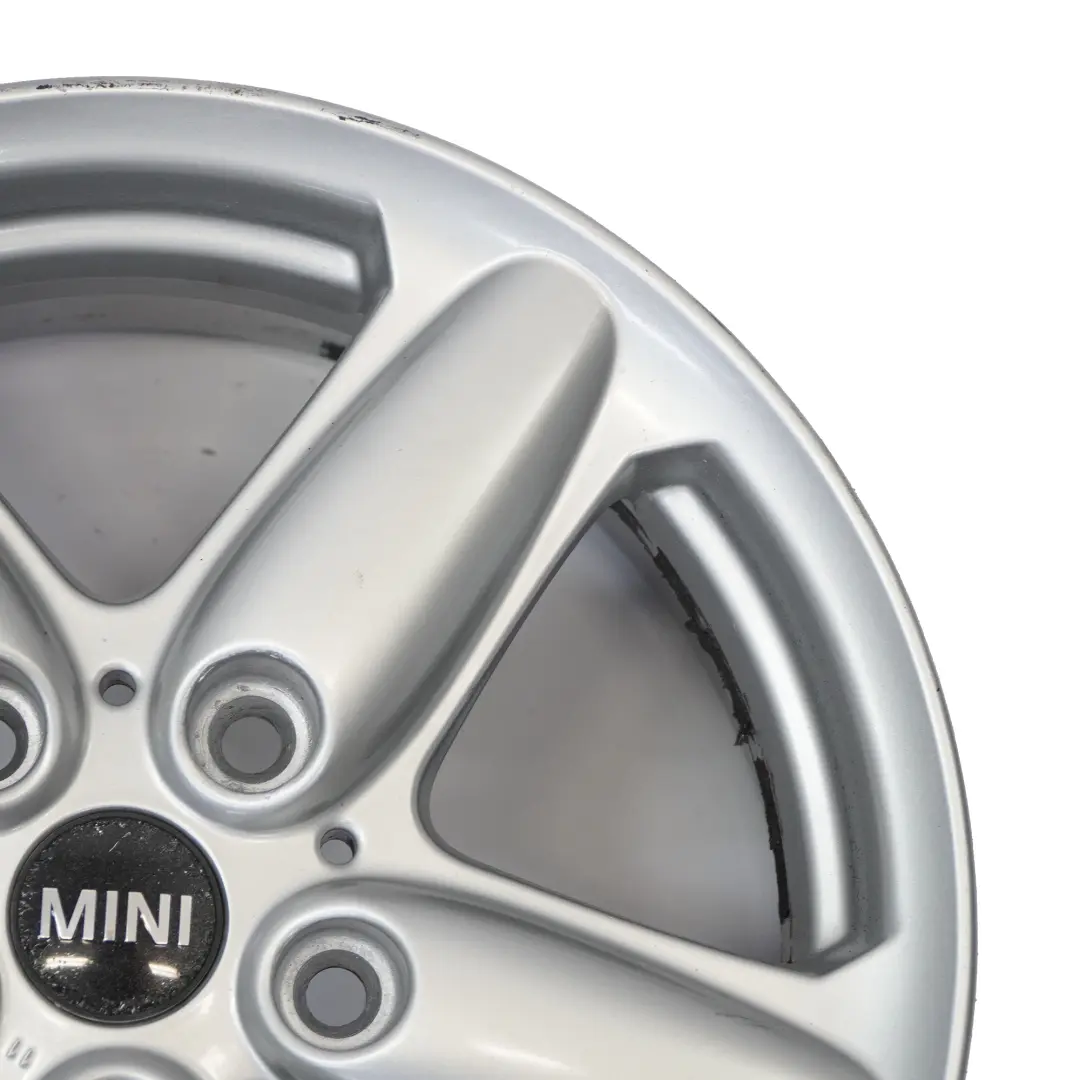 Mini Cooper One R60 R61 Silver Wheel Alloy Rim 16" 6,5J 5-Star Single Spoke 124