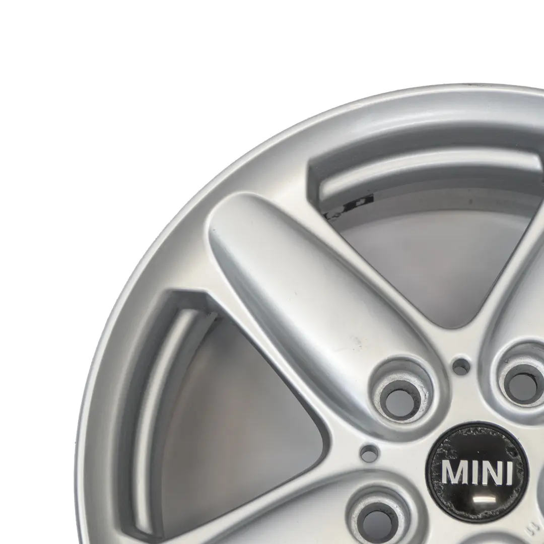 Mini Cooper R60 Silver Llanta De aleacion 16" ET:46 6,5J 5-Star Single Spoke 124