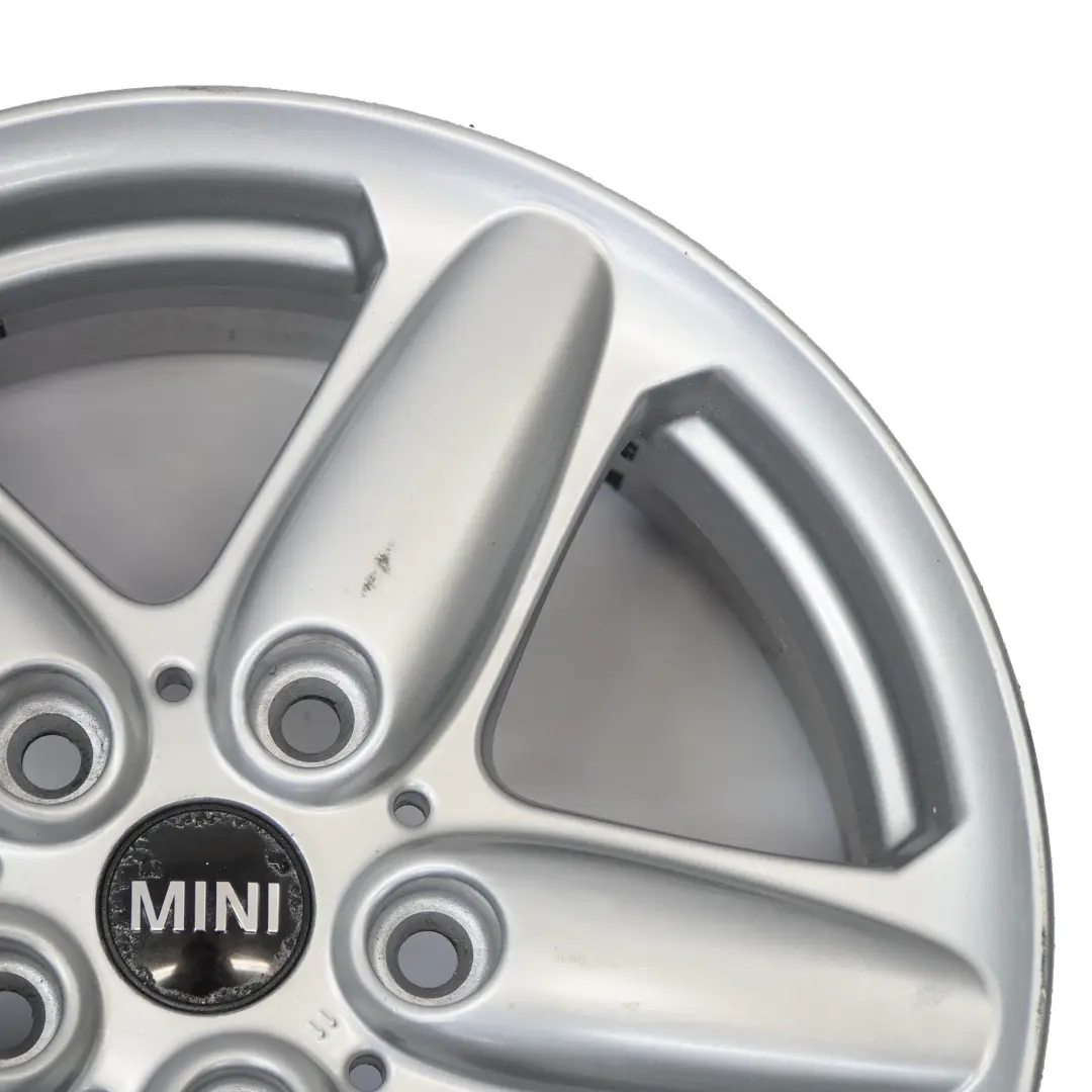 Mini Cooper R60 Silver Llanta De aleacion 16" ET:46 6,5J 5-Star Single Spoke 124