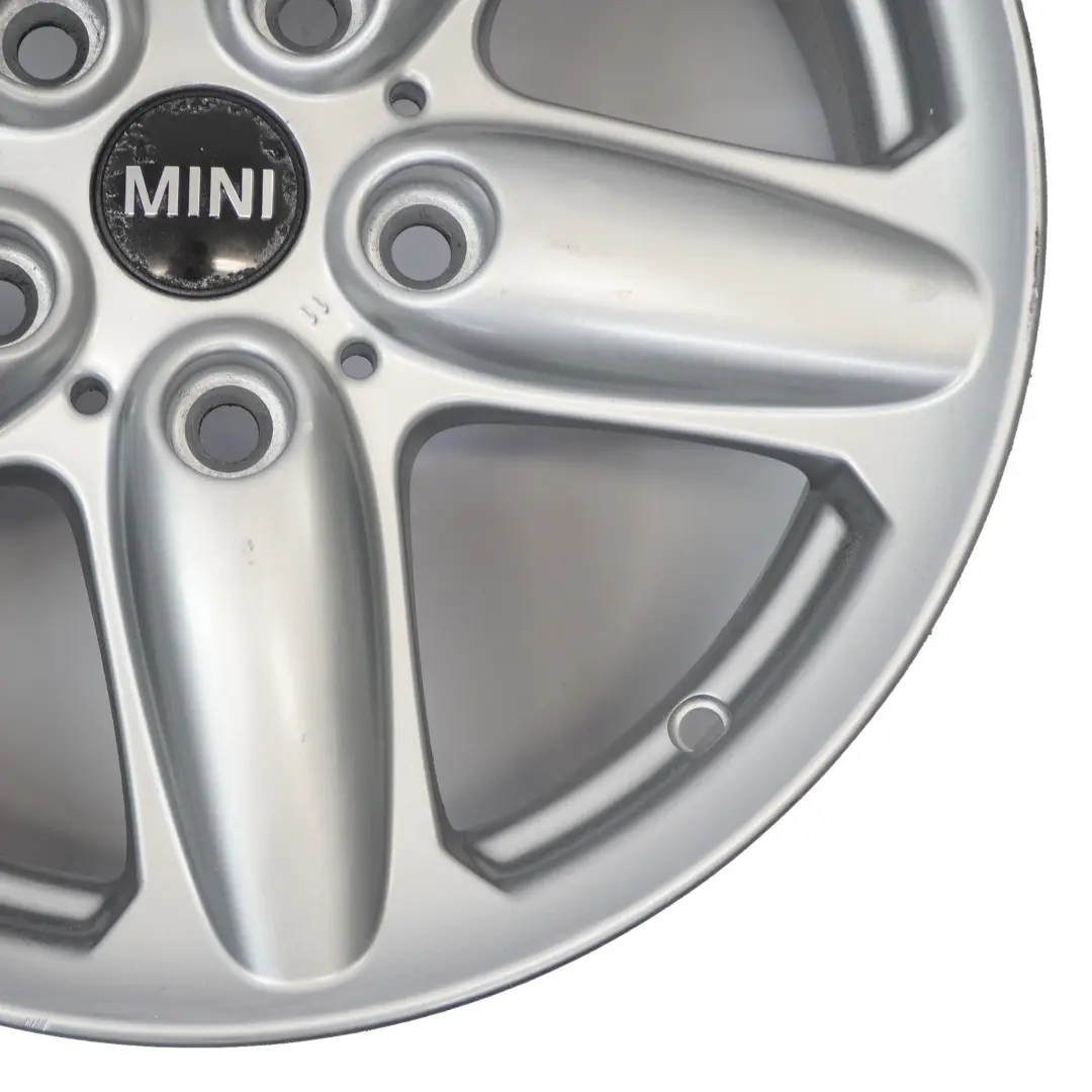 Mini Cooper R60 Silver Llanta De aleacion 16" ET:46 6,5J 5-Star Single Spoke 124