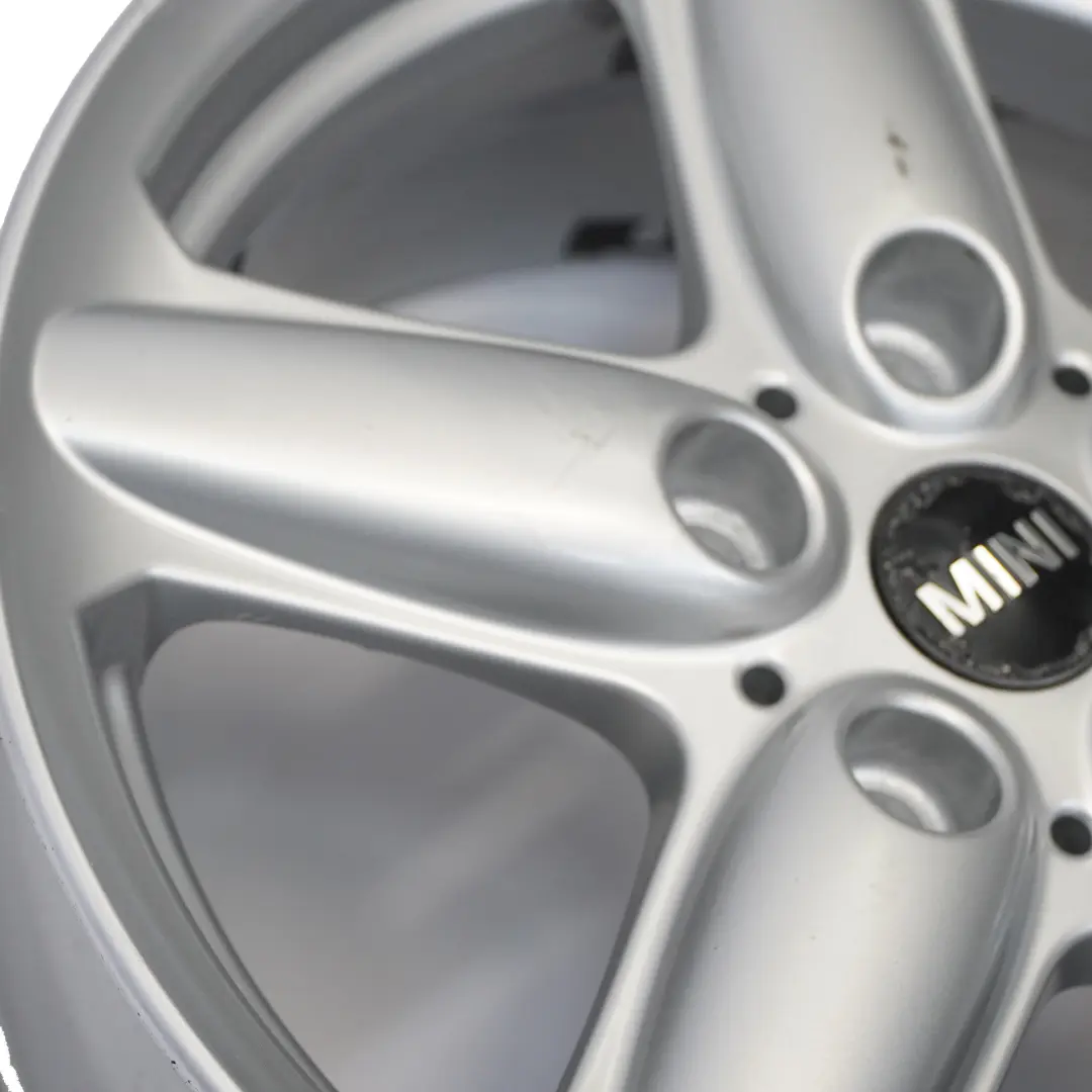 Mini Cooper R60 Silver Llanta De aleacion 16" ET:46 6,5J 5-Star Single Spoke 124